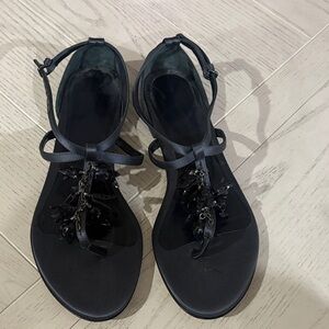 Burberry navy blue Embellished Sandals